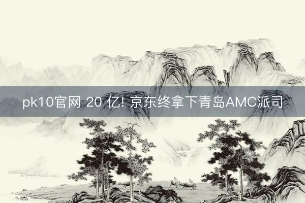 pk10官网 20 亿! 京东终拿下青岛AMC派司